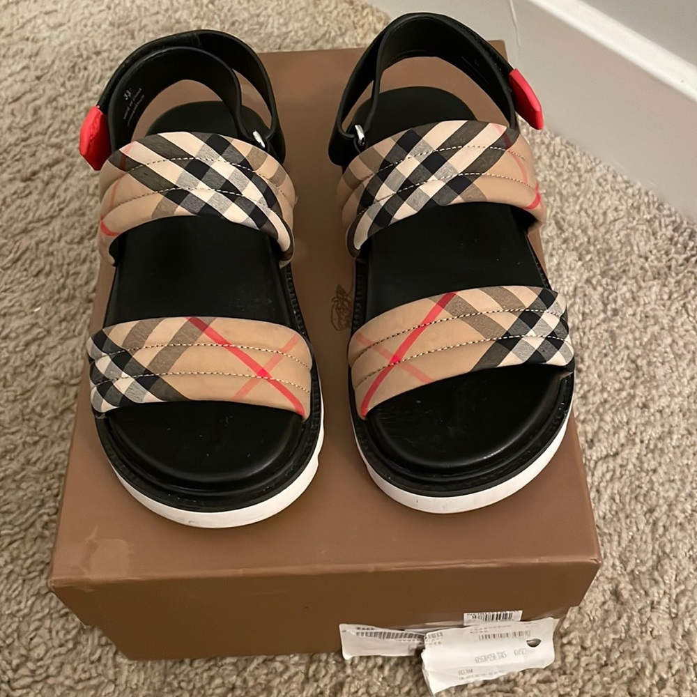Burberry Brewster Check Sport Sandal